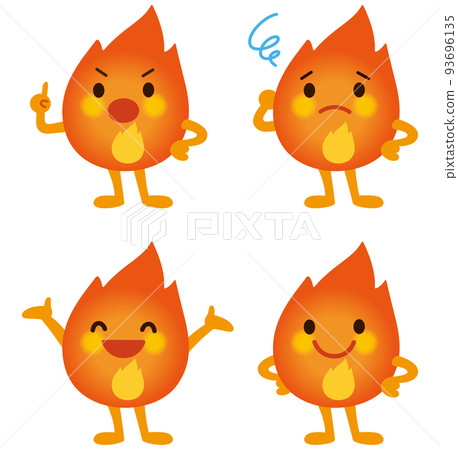 Flame character energy burning 93696135