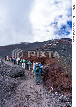 Climb Mt. Fuji, the highest mountain in Japan, from the Yoshida Trail 93697682