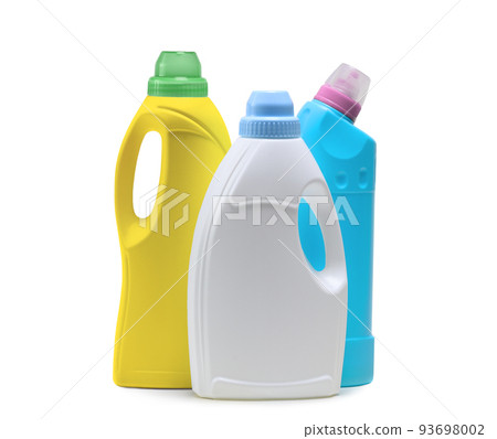A plastic bottles with Household cleaning product isolated on a white background 93698002
