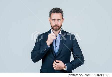 The right moves. bearded businessman in suit. confident guy with bristle. business fashion style. The right moves. bearded businessman in suit. confident guy with bristle. business fashion style. 93699319