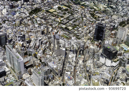 東京澀谷區宇田川町附近的鳥瞰圖 93699720