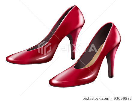 高跟鞋 淺口 簡單 紅色 93699882