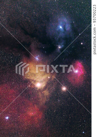 Astrophotography of diffused nebulae in the center of Scorpio 93700223