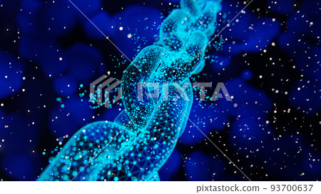 Abstract Blockchain Network Background, 3d render 93700637