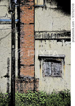 Old building wall in Otaru Old building wall in Otaru 93702538