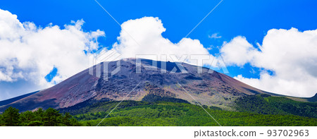 Mount Asama, east side, active volcano [Karuizawa's tourist attractions] 93702963
