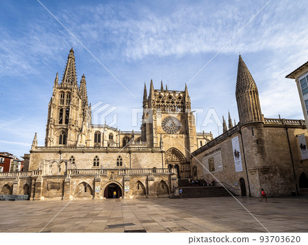 The Burgos Cathedral in Castilla y Leon, Spain was declared Unesco World Heritage Site. 93703620