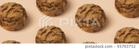 Food pattern with Portuguese Corn Bread 93703752