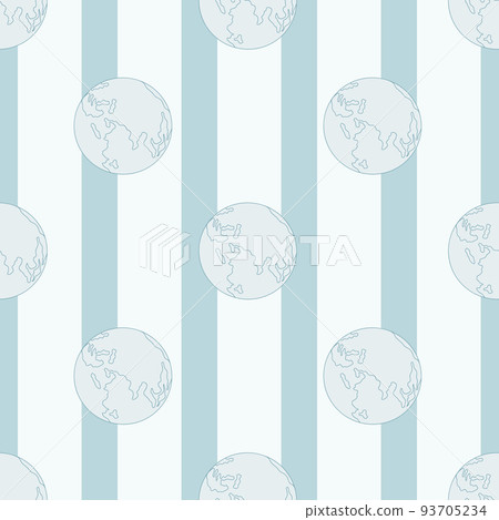 Planet earth engraved seamless pattern. Vintage sphere of world in hand drawn style. Planet earth engraved seamless pattern. Vintage sphere of world in hand drawn style. 93705234