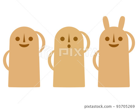 寬鬆可愛 Haniwa 3 種類型 寬鬆可愛 Haniwa 3 種類型 93705269