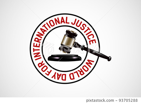 World Day for International Justice, 3d justice hammer and scales World Day for International Justice, 3d justice hammer and scales 93705288