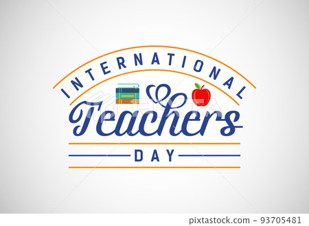 Happy world teachers' day vector illustration for poster, brochure, banner, and greeting card Happy world teachers' day vector illustration for poster, brochure, banner, and greeting card 93705481