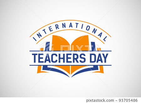 Happy world teachers' day vector illustration for poster, brochure, banner, and greeting card 93705486