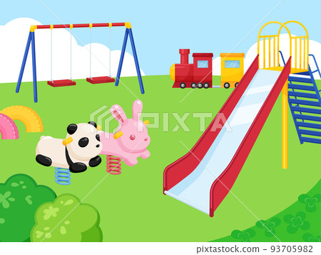 公園景觀插畫 93705982