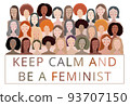 Poster Feminism. Woman vector concept 93707150