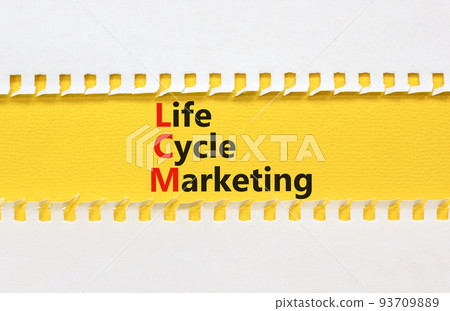 LCM lifecycle marketing symbol. Concept words LCM lifecycle marketing on yellow paper on a beautiful white background. Business and LCM lifecycle marketing concept. Copy space. LCM lifecycle marketing symbol. Concept words LCM lifecycle marketing on yellow paper on a beautiful white background. Business and LCM lifecycle marketing concept. Copy space. 93709889
