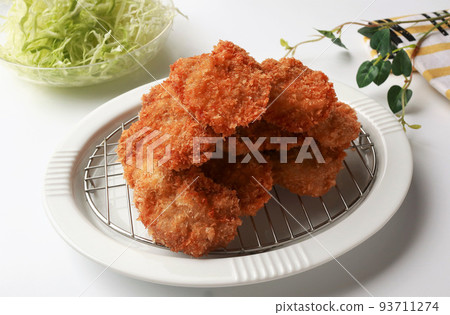Freshly fried fillet cutlet 93711274
