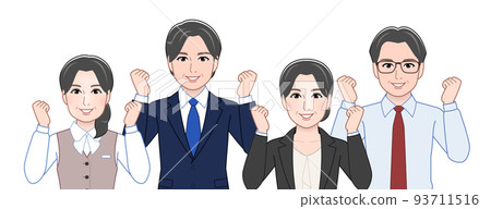 Business scene 4 person version Business scene 4 person version 93711516