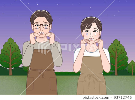 man and woman on a summer night 93712746