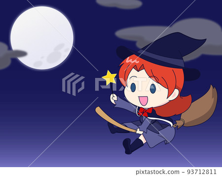 夜空中飛舞的女巫 夜空中飛舞的女巫 93712811