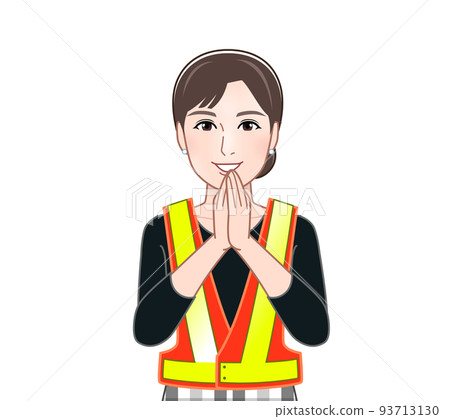 woman in safety vest 93713130
