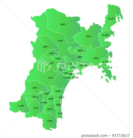 宮城縣市町村地圖 93715627