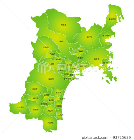 宮城縣市町村地圖 93715629