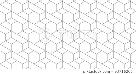 幾何抽象白色黑色紋理背景 93716205