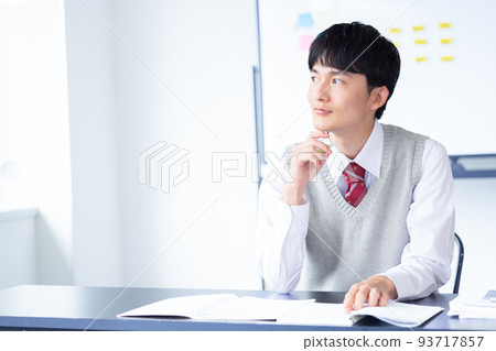 Student male student studying 93717857