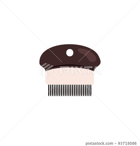 Comb for care cats and dogs flat style, vector illustration 93718086