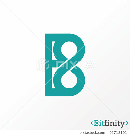 Simple and unique letter or word B8 sans serif font like meta or infinity image graphic icon logo design abstract concept vector stock. Can be used as symbol related to initial or monogram 93718101