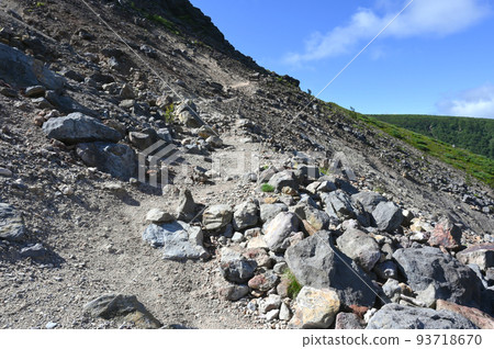 Scenery of Mt. Nasudake mountain trail in Tochigi prefecture 93718670