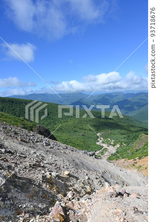 Scenery of Mt. Nasudake mountain trail in Tochigi prefecture 93718676