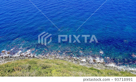 The coast seen from Ikoku no Mieru Oka Observatory in Tsushima 93718991