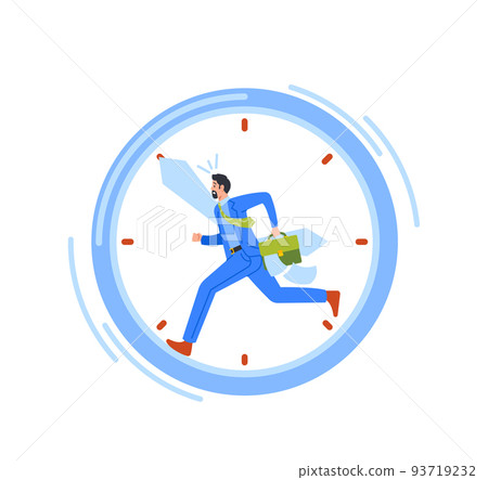 Races over Time, Planning and Scheduling Work, Deadline Concept. Anxious Businessman Running Fast in Huge Alarm Clock Races over Time, Planning and Scheduling Work, Deadline Concept. Anxious Businessman Running Fast in Huge Alarm Clock 93719232
