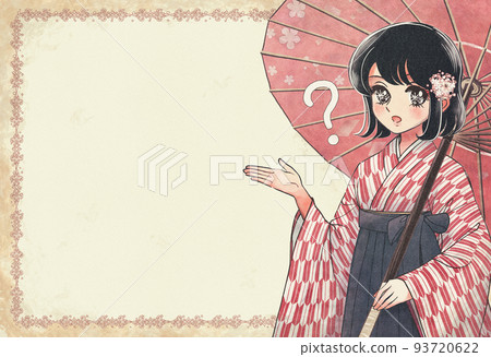 Q&A Banner of Old Girl Manga Illustration/Taisho Romantic Women 93720622