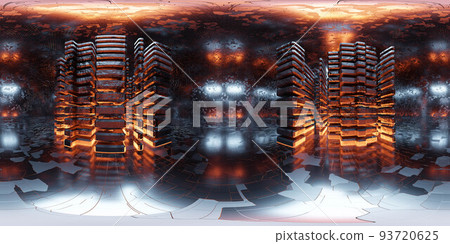 360 degree full panorama environment map of abstract dark futuristic tower building interior with glowing red light 3d render illustration hdri hdr vr virtual reality content 360 degree full panorama environment map of abstract dark futuristic tower building interior with glowing red light 3d render illustration hdri hdr vr virtual reality content 93720625