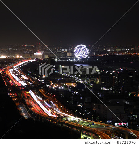 Night view of highway Night view of highway 93721076