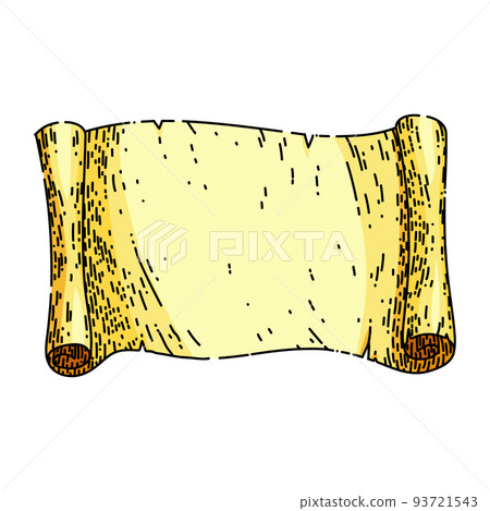 antique manuscript sketch hand drawn vector 93721543