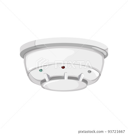 home smoke detector cartoon vector illustration 93721667