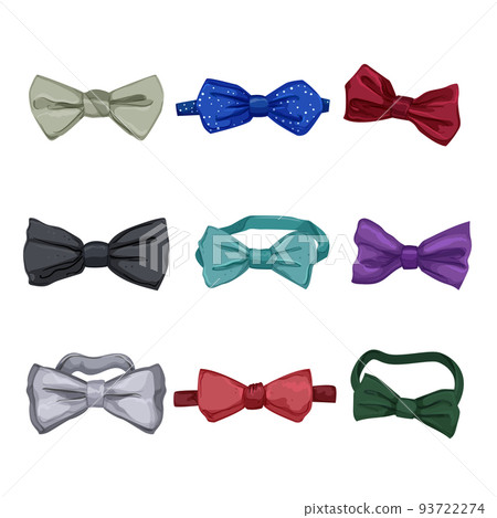 bow tie men set cartoon vector illustration bow tie men set cartoon vector illustration 93722274