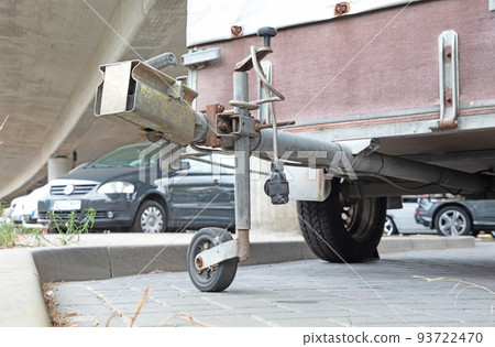 Trailer hitch on a trailer Trailer hitch on a trailer 93722470