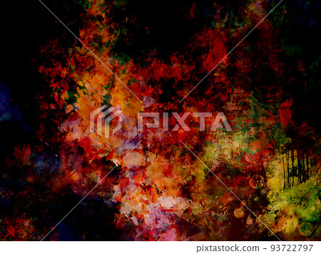Red fantastic watercolor texture background 93722797