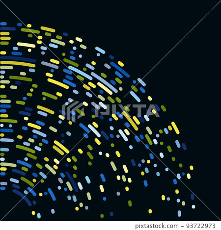 Abstractly arranged dots on black background. 93722973