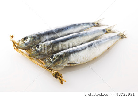 Maruboshi sardines on white background 93723951