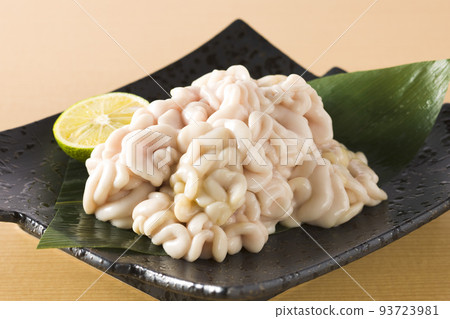Cod Milt Served in a Plate Cod Milt Served in a Plate 93723981
