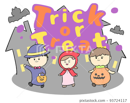 兒童寬鬆可愛萬聖節(不給糖就搗蛋,紫色) 兒童寬鬆可愛萬聖節(不給糖就搗蛋,紫色) 93724117