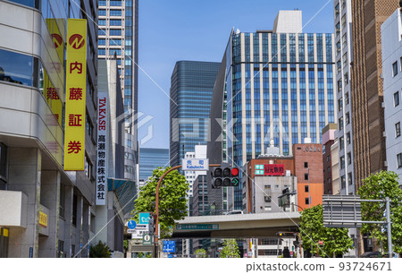 The cityscape of Nihonbashi Kabutocho, a financial and securities district, and the scenery in front of Tokyo Metro Kayabacho Station The cityscape of Nihonbashi Kabutocho, a financial and securities district, and the scenery in front of Tokyo Metro Kayabacho Station 93724671