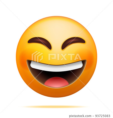 3D Yellow Laugh Emoticon with Tears 3D Yellow Laugh Emoticon with Tears 93725083