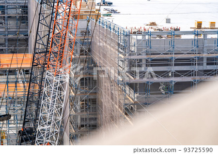 Construction site scaffolding crane Construction site scaffolding crane 93725590